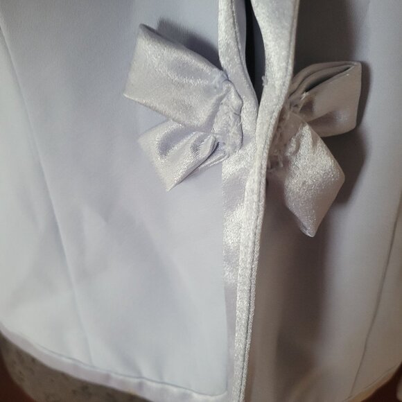 Elegant Nah Nah Collection Light Purple Blazer Satin Accents & Bow Details Size - Picture 4 of 10